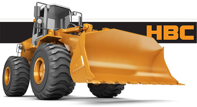 heavy construction equipment owned by HBC